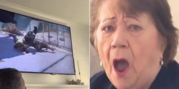 Le hicieron creer a la abuela que el juego GTA era un noticiero con hechos reales y el video se volvió viral