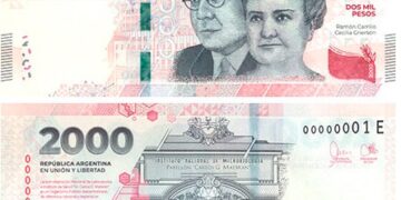 El BCRA puso en circulación billete de $2000 de la familia Heroínas y Héroes de la Patria