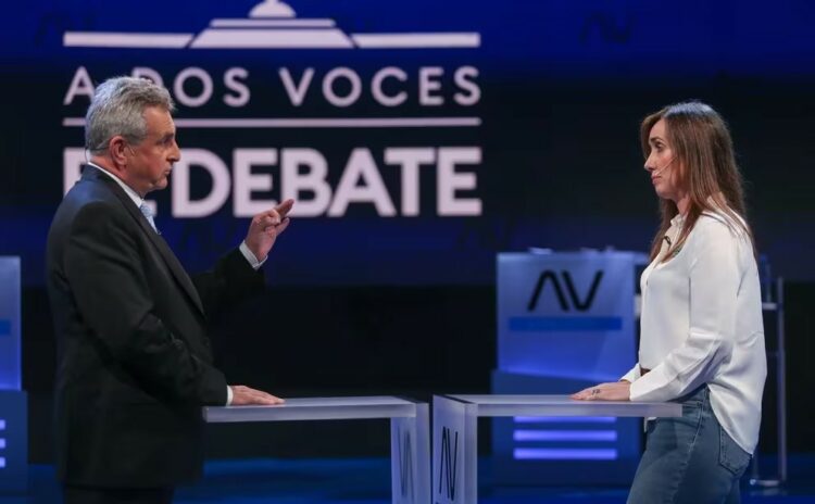 Rossi y Villarruel debatieron cara a cara en un programa de televisión.