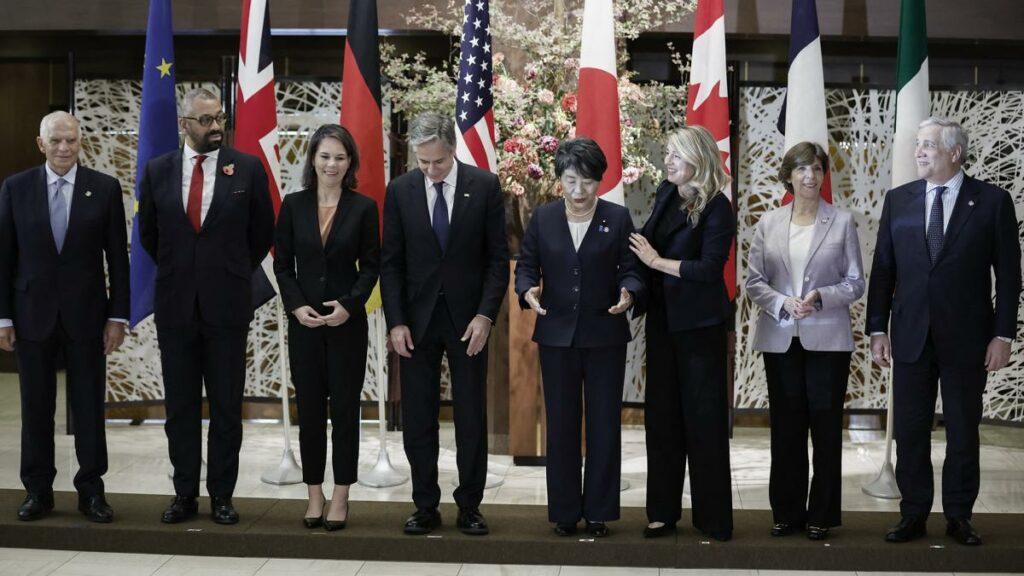 El G7 pidió “pausas” en los bombardeos de Israel a Gaza