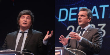 Massa y Milei protagonizaron duros cruces en el debate final