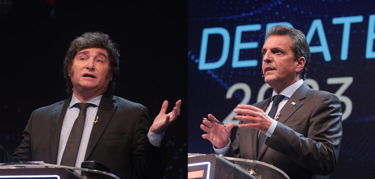 zzzznacp2NOTICIAS ARGENTINAS BAIRES, NOVIEMBRE 12: Debate de candidatos a presidente. Javier Milei. Foto NA: CNEzzzz