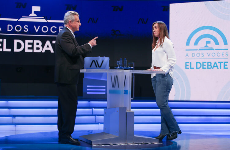 Rossi y Villarruel, candidatos a vicepresidente, se cruzaron en un caliente debate televisivo