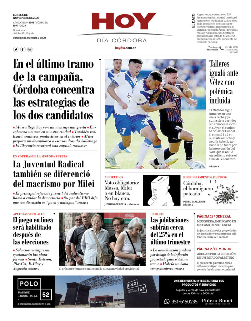 Portada 06.11.2023 Portada 06.11.2023