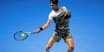 Etcheverry no pudo ante Djokovic en París