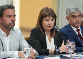 Bullrich pidió «colaboración» a los trabajadores y volvió a mencionar que «el que corta no cobra»