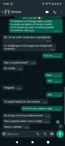 Quisieron estafarla por Whatsapp, pero terminó logrando que el ladrón le cargue saldo en su celular