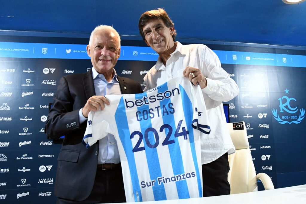 Costas fue presentado como flamante DT de Racing