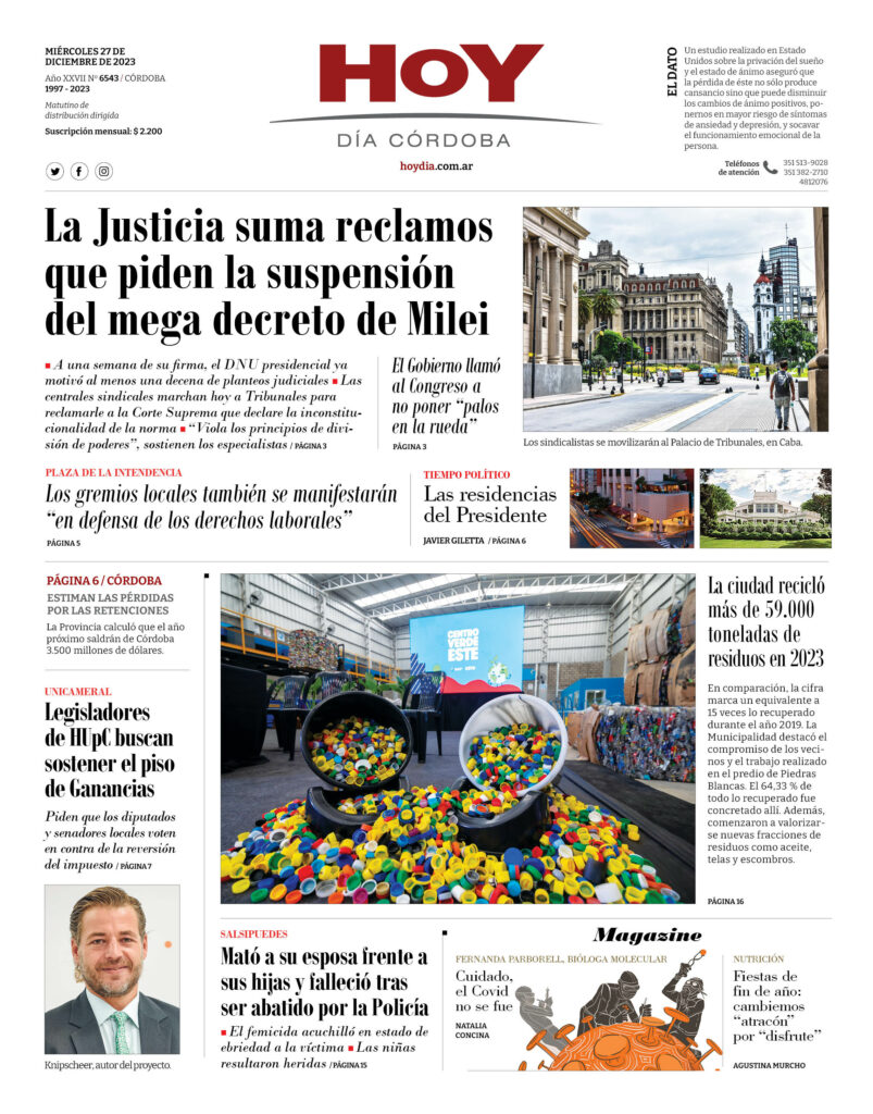 Portada 27.12.2023 Portada 27.12.2023