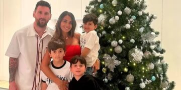 Messi ya llegó a Rosario para pasar las fiestas con su familia