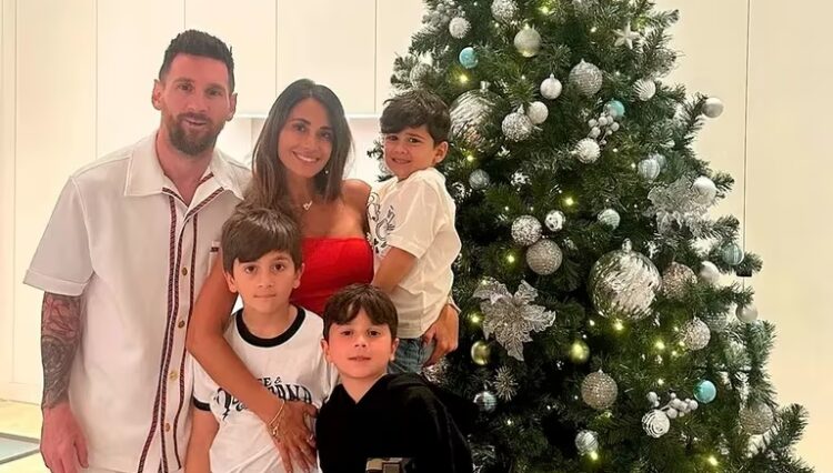 Messi ya llegó a Rosario para pasar las fiestas con su familia
