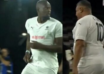 Partido de las Leyendas: «Chiqui» Tapia fue reemplazado por el mismísimo Usain Bolt