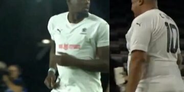 Partido de las Leyendas: «Chiqui» Tapia fue reemplazado por el mismísimo Usain Bolt