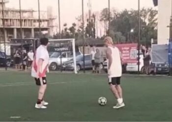 Rodrigo De Paul sorprendió jugando un «picadito» en una cancha de Tigre