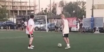 Rodrigo De Paul sorprendió jugando un «picadito» en una cancha de Tigre