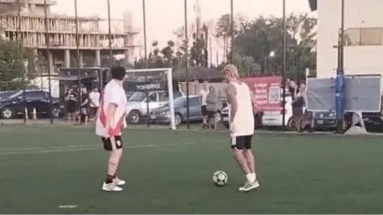 Rodrigo De Paul sorprendió jugando un "picadito" en una cancha de Tigre