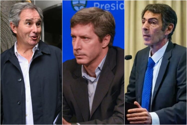 Pablo Quirno, Santiago Bausili y Eduardo Rodríguez Chirillo, los nuevos funcionarios designados por Javier Milei.