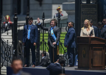 «Hoy comienza una nueva era en la Argentina», dijo Milei en su primer discurso como presidente