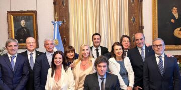 En una ceremonia que no fue transmitida en directo, Milei tomó juramento a sus ministros