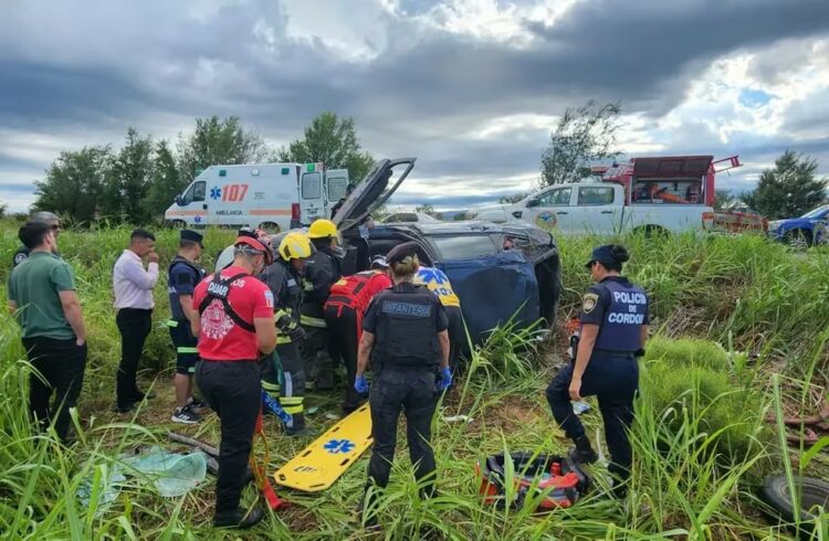 Un conductor fue rescatado por el Duar luego de un despiste