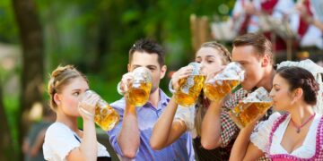 La fiesta de  la cerveza de la temporada veraniega
