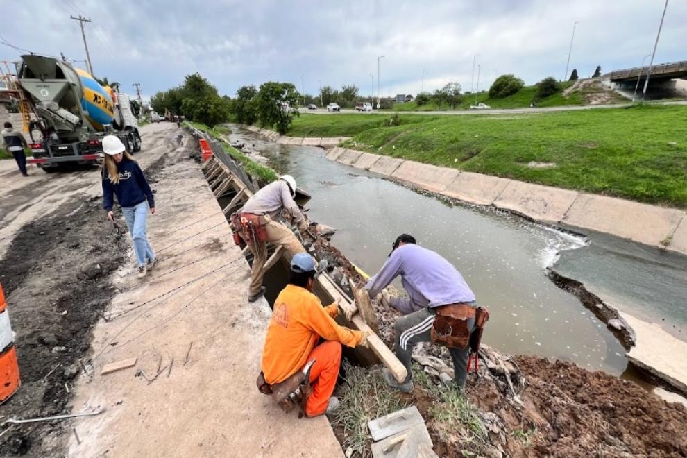 Continúan las reparaciones en Circunvalación por el temporal