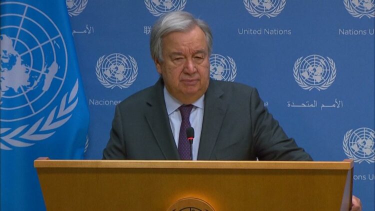 Guterres alertó sobre la falta de fe en la política
