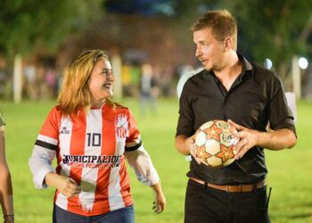 La vicegobernadora Prunotto, en el Festival de Fútbol de San Pedro Norte