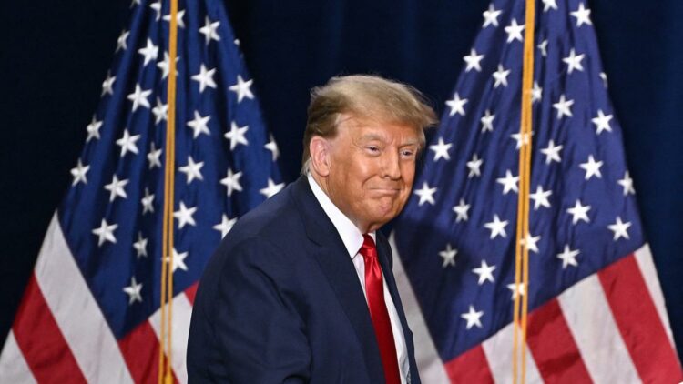 Luego de la victoria, Trump habló ante sus seguidores en Des Moines, Iowa.