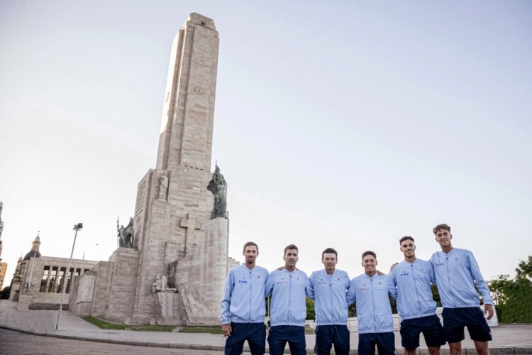 Argentina se sacó la foto oficial en el Monumento a la bandera