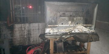 Voraz incendio en un domicilio de barrio Kennedy
