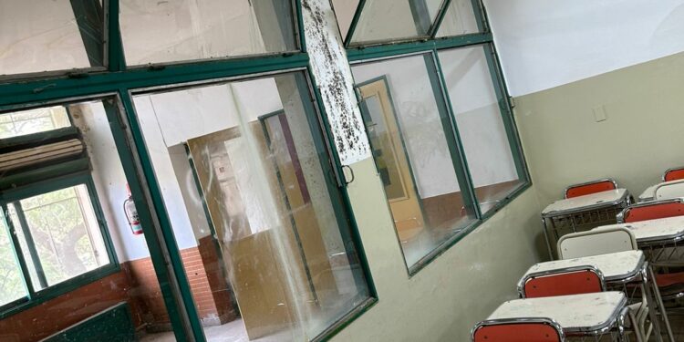 Advierten por fallas estructurales en la escuela Domingo Zípoli