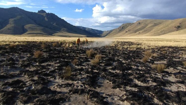 Continúa el combate del incendio en el Parque Nacional Nahuel Huapi