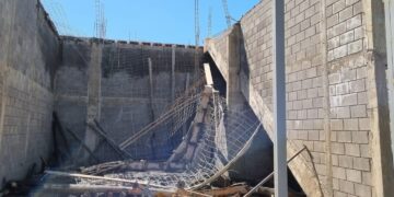 Tres obreros heridos por el derrumbe de una obra en construcción