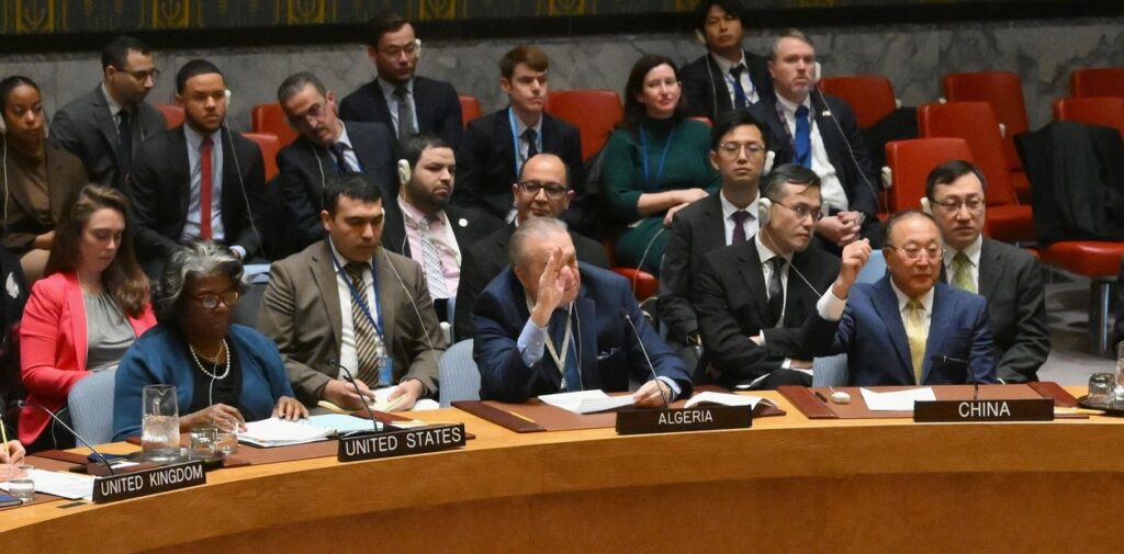 Rusia y China vetan la resolución de Estados Unidos para un alto el fuego inmediato en Gaza