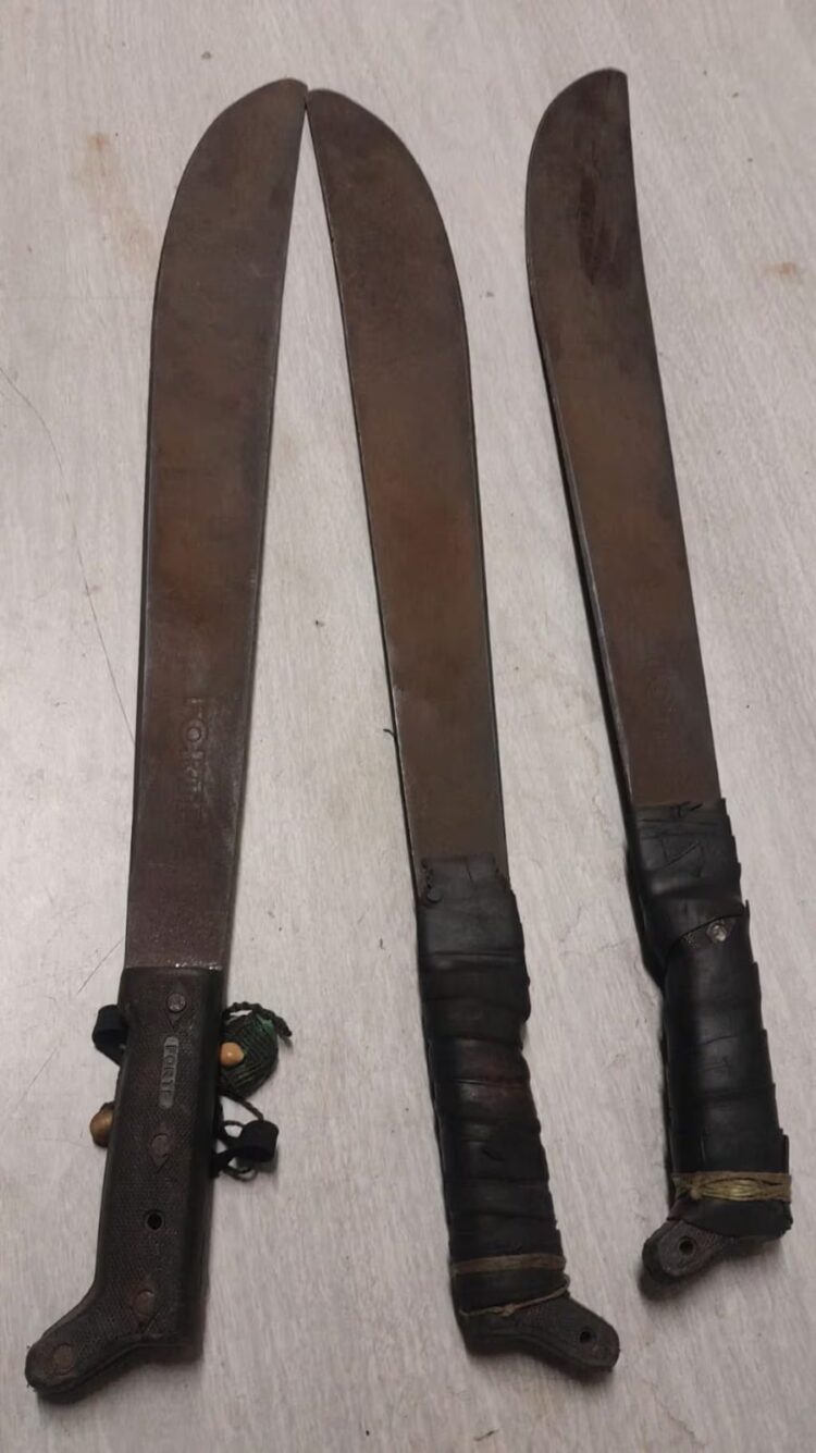 Llevó tres machetes a la movilización por el Día de la Memoria, amenazó a varias personas y quedó detenido