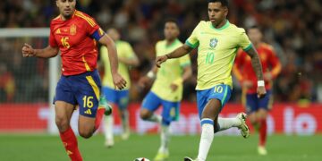 Brasil y España empataron en un verdadero espectáculo