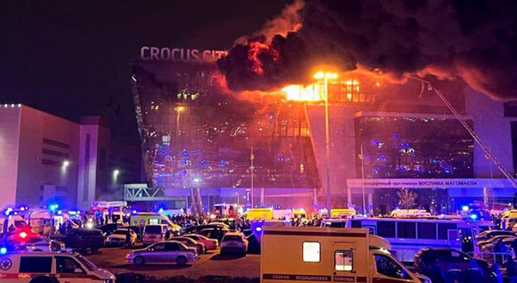 Acusaciones cruzadas por el atentado terrorista en Moscú