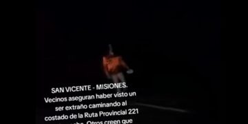 Una pareja misionera se cruzó con una presencia sin rostro en medio de la ruta