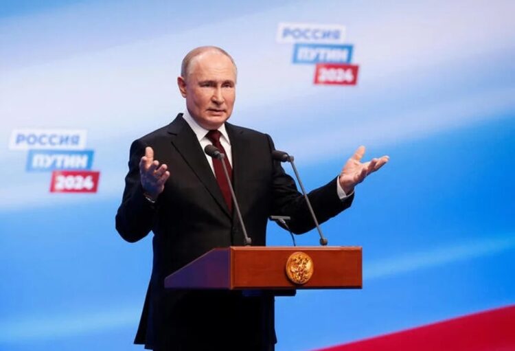 Putin celebró su reelección en un acto realizado en la Plaza Roja de Moscú.
