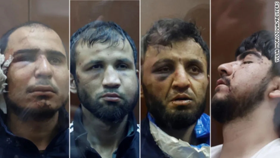 Tres hombres admitieron su culpabilidad en el atentado en Moscú