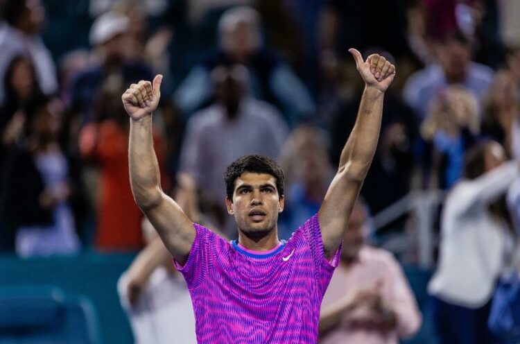 Miami: Alcaraz cumplió y se metió en cuartos de final Miami: Alcaraz cumplió y se metió en cuartos de final