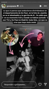 La foto de Juanita Tinelli y Rodrigo De Paul que despertó rumores de romance