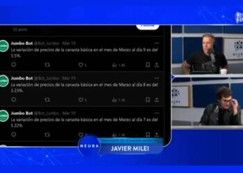 Milei y Caputo citaron a «Jumbot” para hablar de la baja de la inflación pero la cuenta es falsa