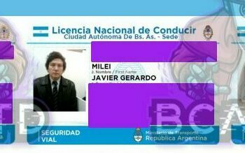Robaron los datos de licencias de conducir, las ofrecieron por internet y mostraron la de Milei