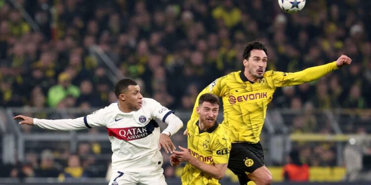 PSG y Borussia Dortmund se cruzarán en semifinales