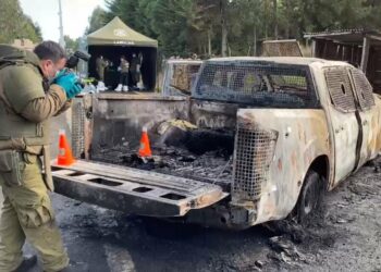 Encontraron a  tres carabineros calcinados
