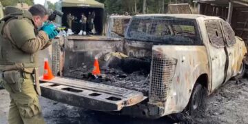 Encontraron a  tres carabineros calcinados