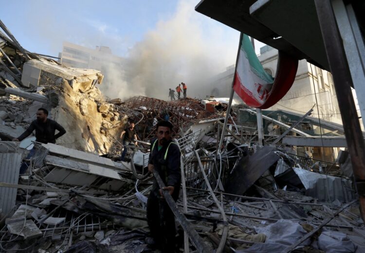 Israel destruyó un anexo de la embajada de Irán en Siria