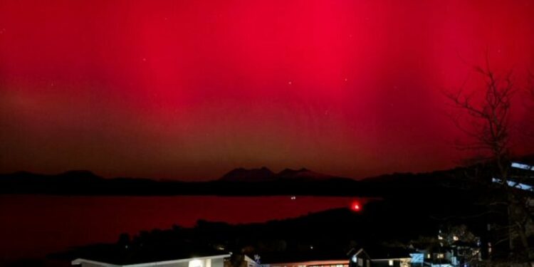 En fotos, así se vieron las auroras australes en Ushuaia